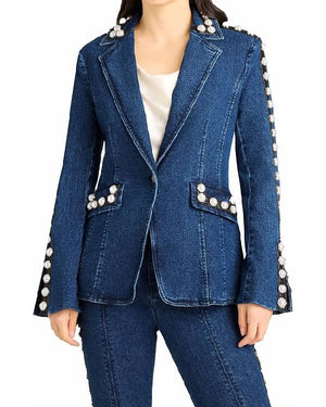 Why Did I Get Married Again Taraji P. Henson Embellished Denim Jacket