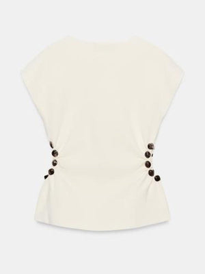 The Young And The Restless Ashley Campbell Beaded Cutout Top - view 2