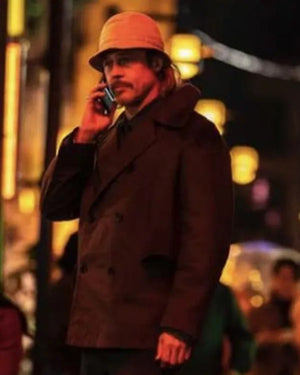 Bullet Train Brad Pitt Pea Coat