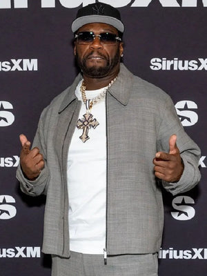 50 Cent Radio Studio Grey Jacket
