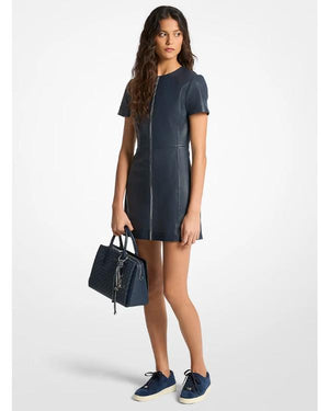Youth S01 Sharon Horgan Faux Leather Mini Dress