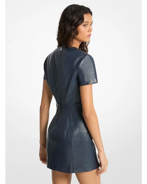 Youth S01 Sharon Horgan Faux Leather Mini Dress
