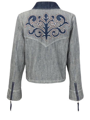 Brynn Godenir Heartland S20 Blue Printed Jacket