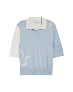 Celebrity Wheel of Fortune S07 Gillian Jacobs Feather Polo Sweater - view 2