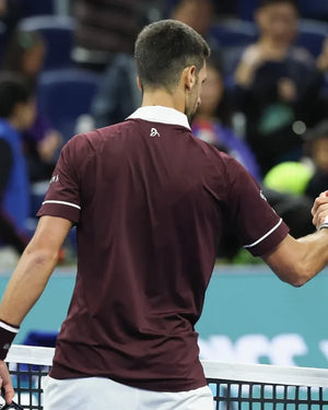 Novak Djokovic China Open 2026 Burgundy Shirt - view 2
