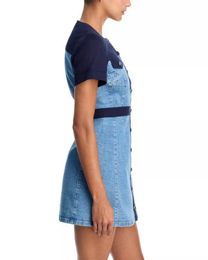 General Hospital 2026 Braedyn Bruner Blue Denim Dress - view 4