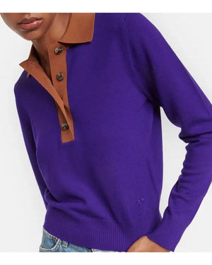 Good Morning America 2026 Sophie Flay Purple Polo Sweater