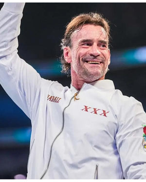 CM Punk Money In The Bank 2026 White Jacket