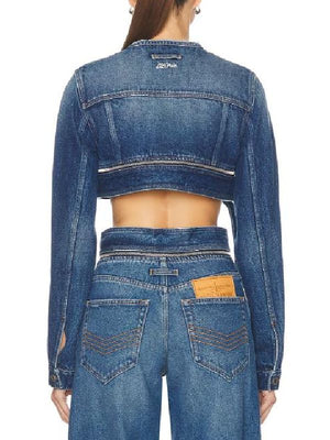 Real Housewives of OC Jennifer Pedranti Cropped Denim Jacket - view 2
