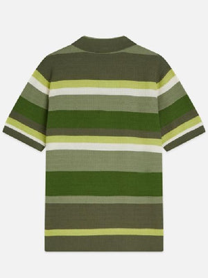 Reasonable Doubt S4 Tim Jo Stripe Textured Polo Shirt
