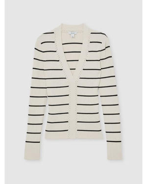 Reasonable Doubt S04 Meagan Good Striped Knit Plunge Top - view 3
