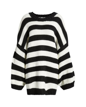 The View 2026 Whoopi Goldberg Stripe Chunky Knit Sweater