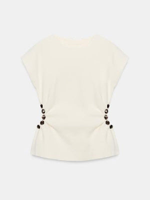 The Young And The Restless Ashley Campbell Beaded Cutout Top - view 3