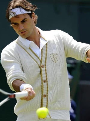 Roger Federer 2026 Tennis Cream Cardigan - view 3