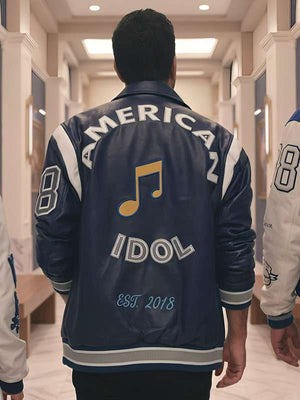 Lionel Richie American Idol Blue Varsity Jacket