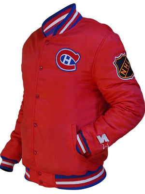 Montreal Canadiens Red Varsity Jacket