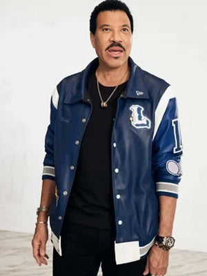 Lionel Richie American Idol Blue Varsity Jacket - detail view