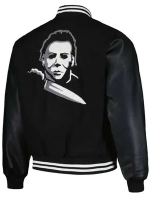 Michael Myers Black Varsity Jacket