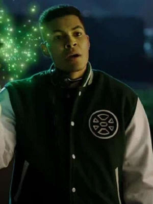 Deon Owens the Flash S08 Varsity Jacket - back view