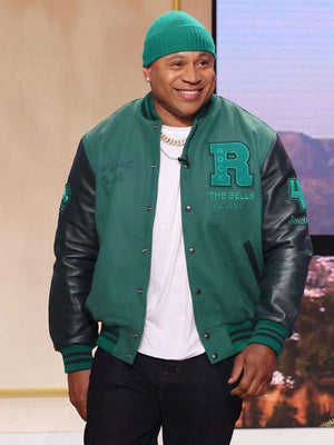 Ll Cool J the Jennifer Hudson Show Varsity Jacket - back view