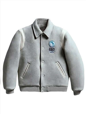 Kith X Jinro Soju Grey Varsity Jacket