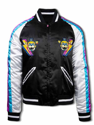 Security Breach Fnaf Varsity Jacket - back view