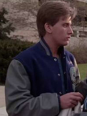 Emilio Estevez the Breakfast Club Letterman Jacket - detail view