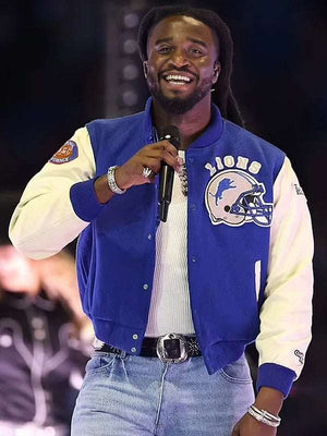 Shaboozey Detroit Lions Letterman Jacket