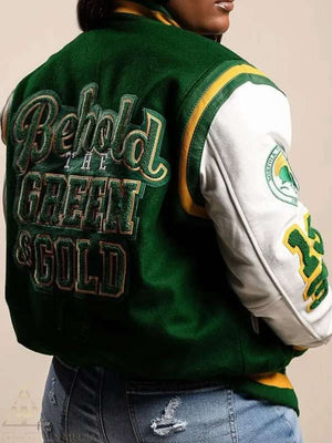 Norfolk State Varsity Jacket - side view