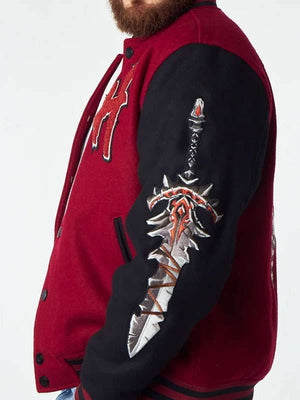 World of Warcraft Horde Varsity Jacket - side view