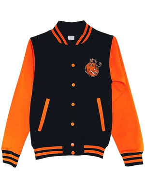 Petes Pumpkin Patch Varsity Jacket - back view