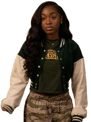 Amina All American Varsity Jacket - back view