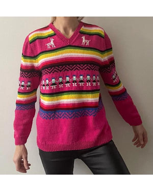 Princess Diana Pink Llama Sweater