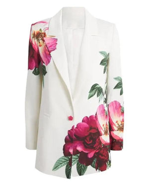 Real Housewives of Potomac S11 Ashley Darby Floral Blazer