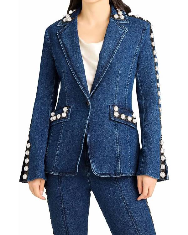 Why Did I Get Married Again Taraji P. Henson Embellished Denim Jacket