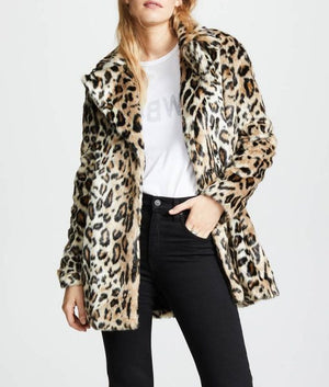 Yellowstone S02 Beth Dutton Cheetah Print Coat