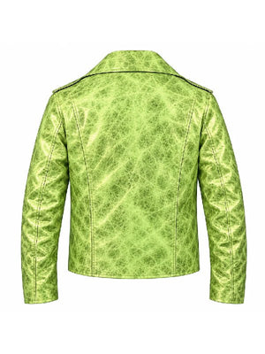 Street Fighter Premiere Seth Rollins Green Biker Jacket - view 3