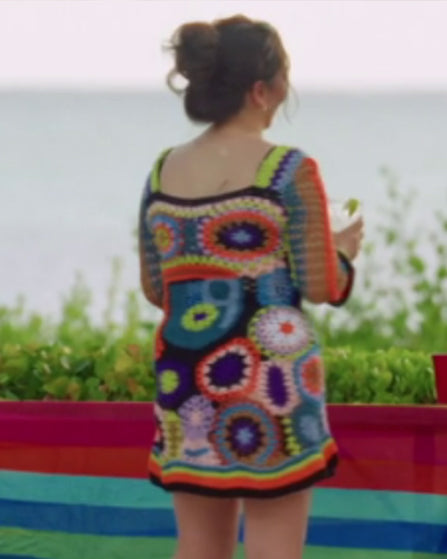 90 Day Hunt for Love S20 Multicolor Floral Knit Mini Dress