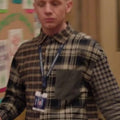 Abbott Elementary S06 Chris Perfetti Patchwork Plaid Shirt