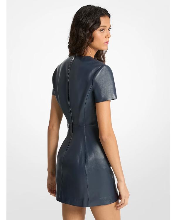 Youth S01 Sharon Horgan Faux Leather Mini Dress