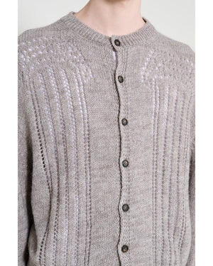 Youth S01 Sharon Horgan Grey Pointelle Knit Cardigan