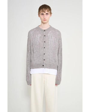 Youth S01 Sharon Horgan Grey Pointelle Knit Cardigan