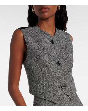 Youth S01 Sharon Horgan Grey Tweed Vest
