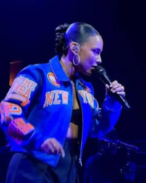 Alicia Keys Empire State Of Mind New York Knicks Jacket - view 3