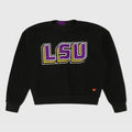 Relaxed Crewneck Black Fleece Sweatshirt
