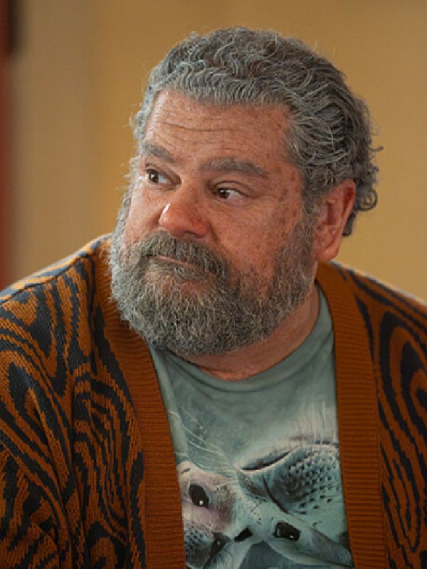 Bobby Moynihan NCIS Origins S3 Brown Swirl Print Cardigan