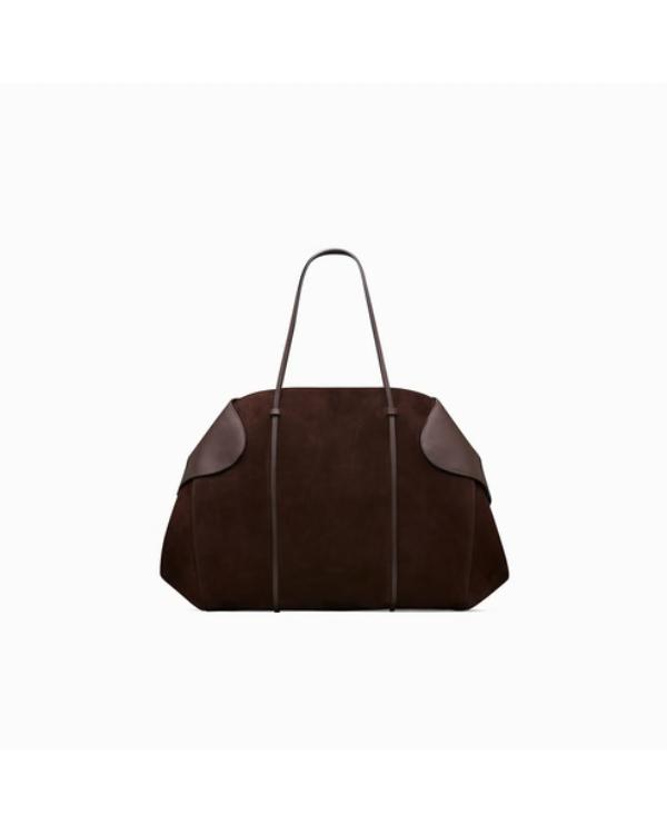 War S01 Sienna Miller Brown Suede & Leather Tote Bag - view 2