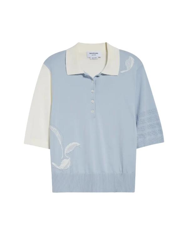 Celebrity Wheel of Fortune S07 Gillian Jacobs Feather Polo Sweater - view 2