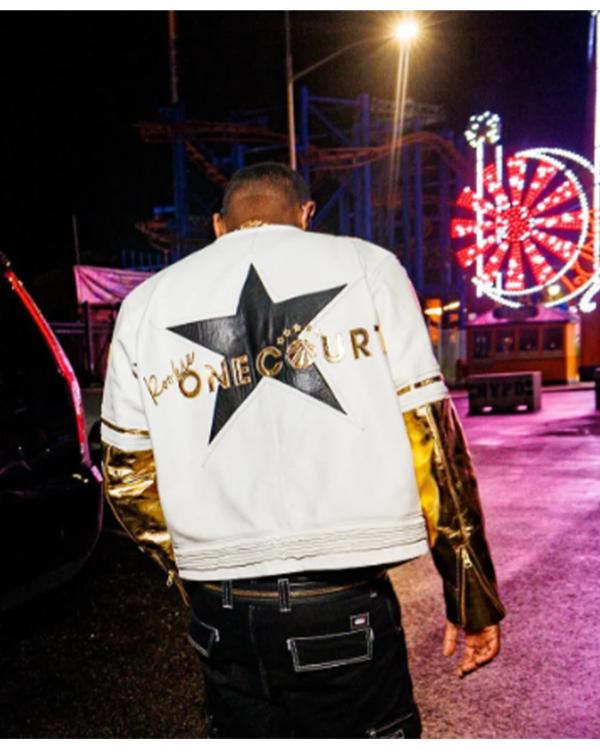The R&B Tour Chris Brown Vanson Leather Racing Jacket