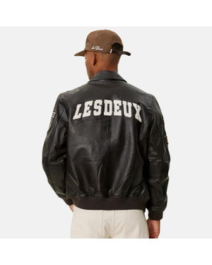 Daredevil Born Again S02 Michael Gandolfini Leather Varsity Jacket - view 4